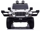 Macchina Elettrica per Bambini 12V Mp4 2 Posti con Licenza Jeep Wrangler Rubicon Bianca