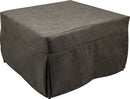 Pouf Letto Brandina con Materasso Pieghevole 78x78x47 cm Avalli Contract Marrone