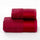 Set Éponge Visage + Serviettes Invité Garrini Hope Bordeaux Satin Volant