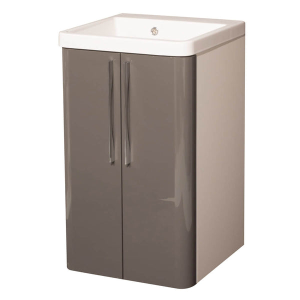 prezzo Meuble Lavabo 50,5x50,5x87 cm 2 Portes Montegrappa Novella Dipiù Anthracite