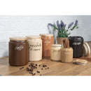 Set 4 Barattoli Cacao Zucchero Caffè Orzo 900 ml in Gres VdE Tivoli 1996 Shades of chocolate