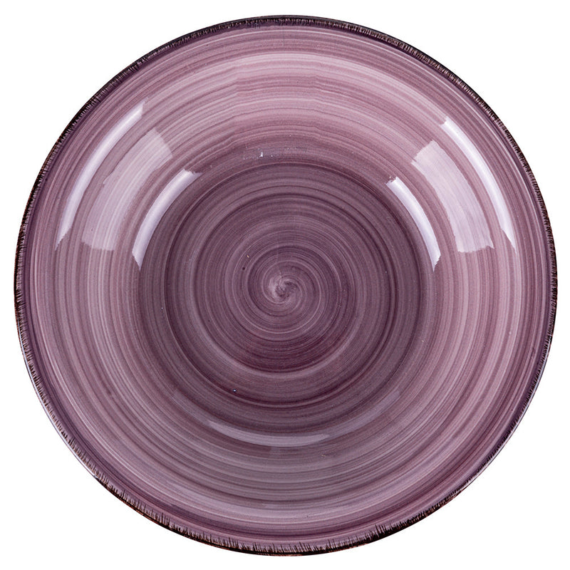 Servizio Piatti 12 Pezzi in Gres Dipinto a Mano VdE Tivoli 1996 Baita Acquerello