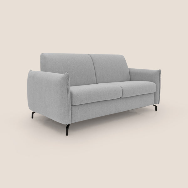 Divano Letto 3 Posti 215x95x96 cm in Tessuto Grigio sconto