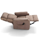 Poltrona Alzapersona Elettrica 2 Motori 76x87x102 cm in Tessuto Manhattan