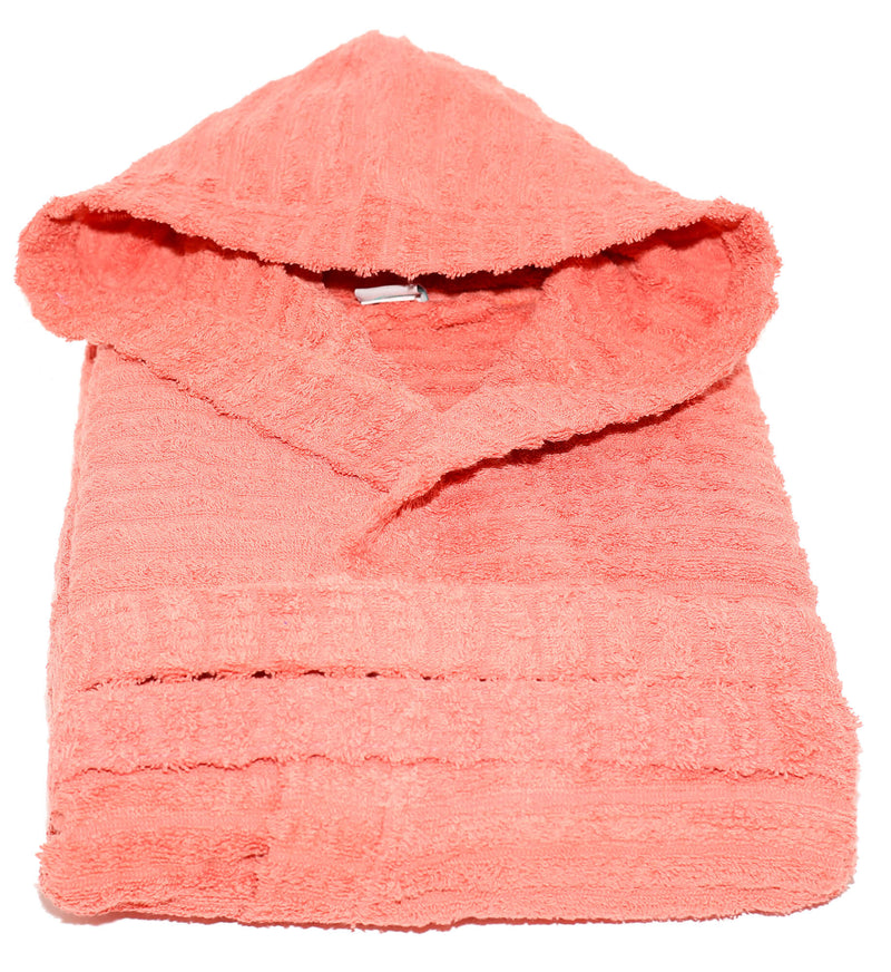 Accappatoio in Spugna 100% Cotone Sally Horizon Salmone Taglia S/M