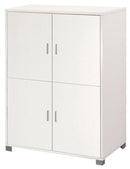 Mobile 4 Ante 107x162x41 cm Bianco Fiammato
