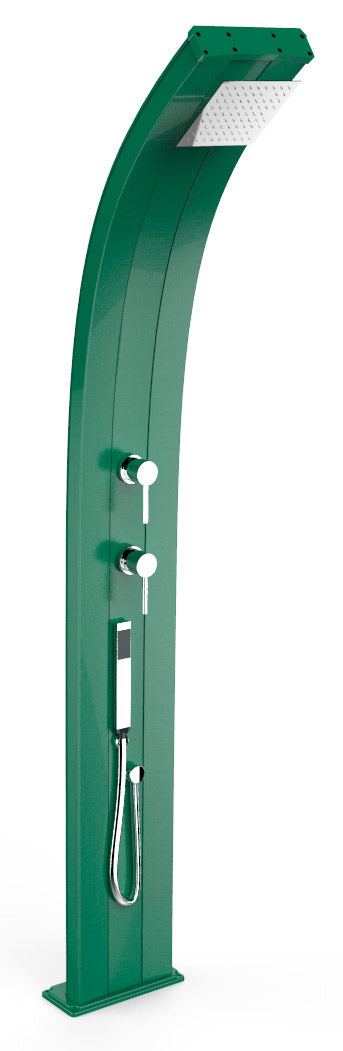 acquista Doccia Solare da Esterno Giardino 40L Miscelatore e Doccetta Mobile Arkema Dada Verde