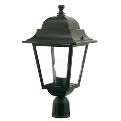 prezzo Lampe frontale de poteau de jardin E27 60W en aluminium sovil noir
