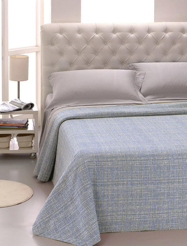 Couvre-lit en Yarn Dyed Cober Ibizan Blue Jacquard prezzo