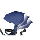 Triciclo Passeggino per Bambini 6 in 1 con Seggiolino Reversibile Qplay Premium Blu