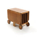 Set da Giardino Pieghevole in Legno Acacia 4 Sedie e Tavolo Taddei Bengala Combo