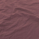 Set Lenzuola Sopra Sotto e 2 Federe Linea Water Washed Rosso Corallo