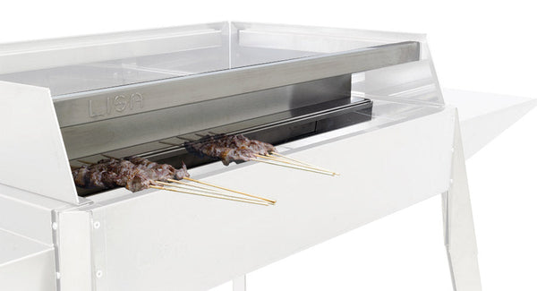 Cuiseur à brochettes de luxe en acier inoxydable Lisa pour barbecues à charbon de bois Etna et Etna Maxi acquista