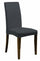 Lot de 2 housses de chaise avec dossier élastiqué en polyester gris