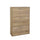 Meuble à chaussures peu encombrant 3 portes double profondeur 18 paires 65x25x99,6 cm en aggloméré mélaminé Chêne Sonoma