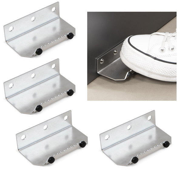 acquista Kit de 4 ouvre-portes à pédale en acier inoxydable Emuca sans contact