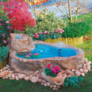 Laghetto Artificiale Roccia Fuori Terra 220x140x40/60 cm 270 Litri