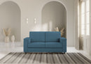 Divano 2 Posti 168x85x85 cm Marrak in Tessuto Avio