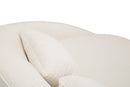 Divano 3 Posti Oslo con Cuscini Crema 185x84x68 cm in Eucalipto e Spugna e Poliestere e Metallo      