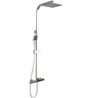 Set Colonna Doccia H80/120 cm Soffione Doccia e Laccio in Acciaio Inox Cromato