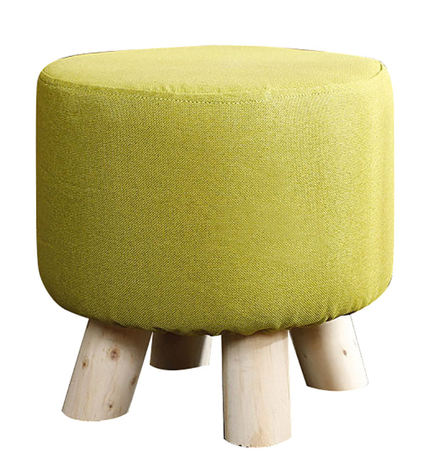 Pouf en Tissu et Pin 29x29 cm Fumer Megan Vert online