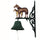 Cloche en fonte 2 chevaux 20x12xh36 cm