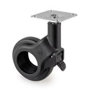 Kit 4 Ruote per Mobili Ø50 mm in Plastica e Acciaio Emuca Nero