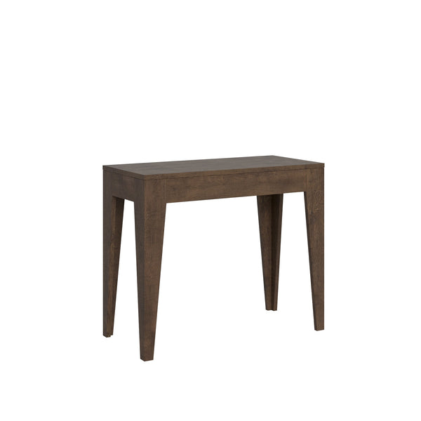 sconto Console Extensible 90-302x42x77 cm en Mélamine Marron