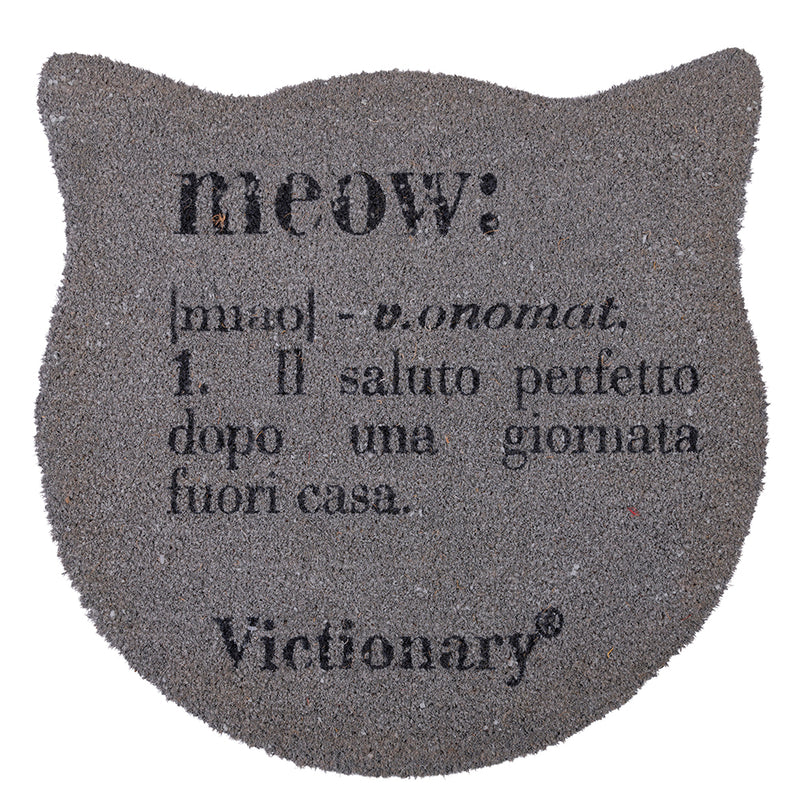Zerbino "meow" 70x1,5x40 cm in Cocco e PVC VdE Tivoli 1996 