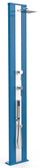 Doccia Solare da Esterno Giardino 40L Miscelatore e Doccetta Mobile Arkema Dada S Fascia Inox Blu