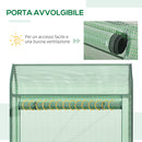 Serra da Balcone Verticale 100x51x170 cm in Polietilene Verde