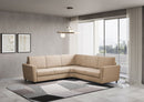 Divano Angolare 5 Posti 228x228x85 cm Yasel in Tessuto Beige