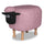Tabouret Pouf Repose-Pieds pour Enfants 63x36x42 cm Mouton Rose Divina Home