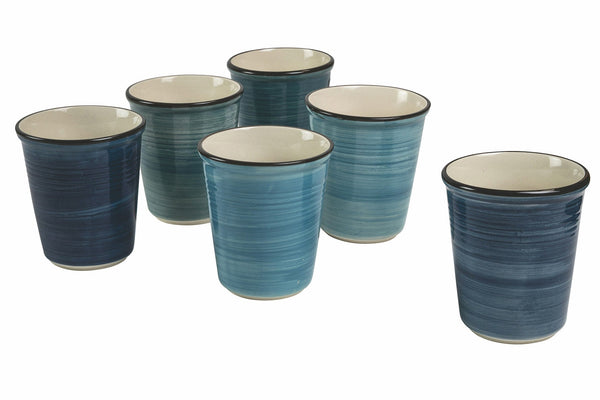 Lot de 6 verres à eau en céramique 350 ml VdE Tivoli 1996 Baita Acqua sconto