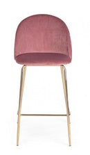 Set 2 Sgabelli Bar 51x55x105h cm Carry Velluto Blush