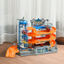 Garage Giocattolo per Bambini 60x22x36 cm con Rampe e Ascensore Multicolore