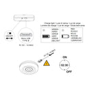 Lampada LED a Batteria Ricaricabile Sotto Pensile con Sensore di Movimento 1W Luce Bianca Naturale Emuca