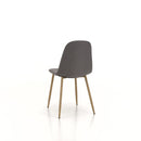 Set 4 Sedie 43,5x41,5x87,5 cm in Tessuto Grigio
