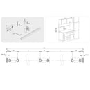 Ceppo Portacoltelli da Cucina da Appendere in Acciaio Emuca Grigio antracite