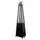 Stufa a Fungo a Gas Max 13kW Fiamma Viva Verticale 52x52x227 cm Pyramid Nero