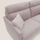 Divano Letto 2 Posti 156x102x97 cm in Tessuto Rosa