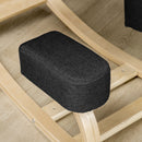 Sedia Ergonomica con Inginocchiatoio 51x69x58 cm in Betulla e Poliestere Nero  