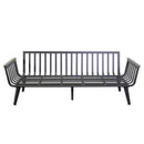 Set Salotto da Giardino Divano 2 Poltrone e Tavolino in Alluminio Medford Antracite