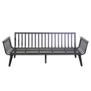 Set Salotto da Giardino Divano 2 Poltrone e Tavolino in Alluminio Medford Antracite