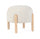 Tabouret Dalia Ø 45x38 cm en Bouclé Naturel