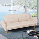 Divano Letto Clic Clac 186x85x80 cm in Tessuto Beige