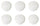 Set 6 Assiettes Plates Ø25,5 cm en Porcelaine Allluminique Kaleidos Aluxina Miami Bianchi