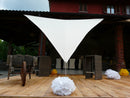 Tenda Vela da Giardino Triangolare 300x400x400 cm in Poliestere 210 gr Bianco