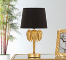 Lampada da Tavolo Elefante Ø 25x43 cm in Poliresina e Ferro