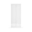 Armadio Guardaroba con Appendiabiti e Ripiani 78x30x186,5 cm Linea Basic Bianco Lucido